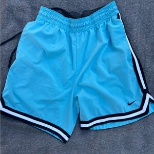 Nike Light Blue Sports Shorts with Black Trim